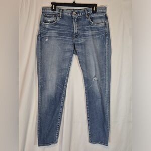 Moussy Classic Mid Wash Ankle Jeans - Women's Cropped Fit